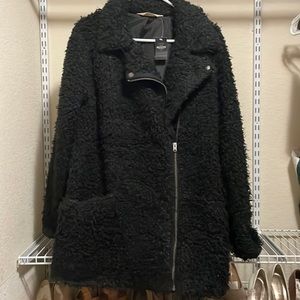 Hollister black coat size large
